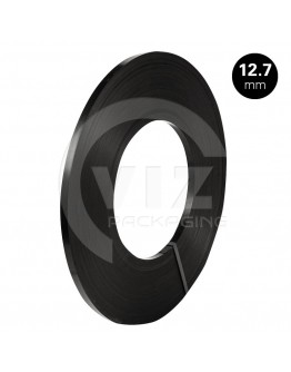 Steel strapping ribbon winding 12,7/0,5mm black-painted
