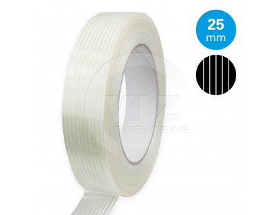 Filament tape 25mm/50m Lengthwise reinforced Tape
