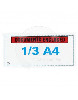 Documenthoezen "Documents enclosed" DL 1/3-A4 225x122mm 1.000 stuks