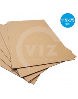 Currugated cardboard sheets 115 x 75 cm