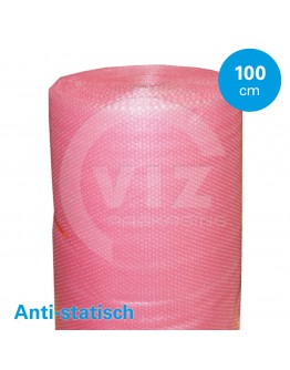 Luchtkussenfolie anti-statisch roze - Op rol 100cmx100m