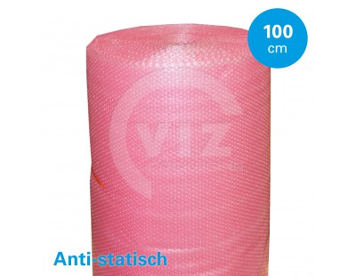 Luchtkussenfolie anti-statisch roze - Op rol 100cmx100m Beschermingen