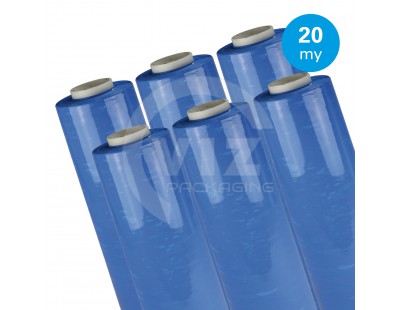Hand stretch film Blue 20µ / 50cm / 300m Stretch film rolls
