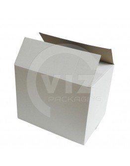 Cardboard box E Fefco-0201 white 400x285x315mm
