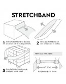 Elastic stretch band for pallets, 100pcs Stretch film rolls