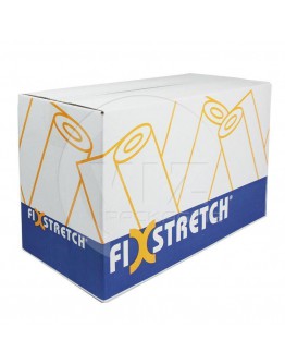 Stretchfolie  Fixstretch Safety 9µ / 45cm / 300mtr transparant handrollen