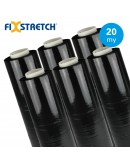 Hand stretch film Fixstretch black 20µ / 50cm / 300mtr Stretch film rolls