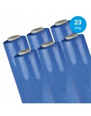 Hand stretch film Blue 23µ / 50cm / 300m Stretch film rolls