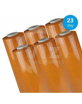 Stretchfolie Oranje 23µ / 50cm / 270mtr handrollen