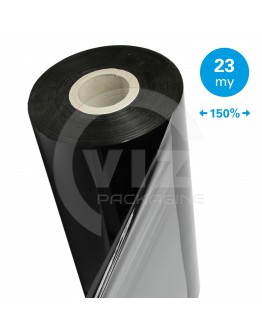 Machine stretch film 150% Standard black 23µm / 50cm / 1.500m