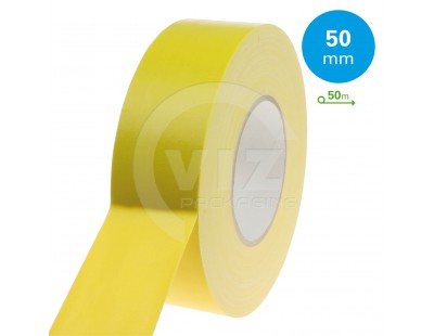 Gaffer tape Pro Geel 50mm/50m Lijmrestvrije Duct tape  Tape