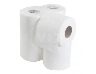 Toiletpapier FIX-HYGIËNE traditioneel cellulose, 200 vel per rol - 48 rol Hygiënepapier