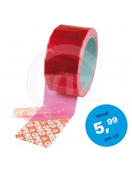 Security tape red