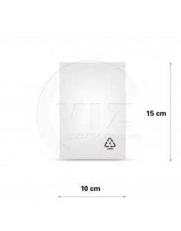 Plastic zakken 10x15cm vlak transparant LDPE 50my - 1000x