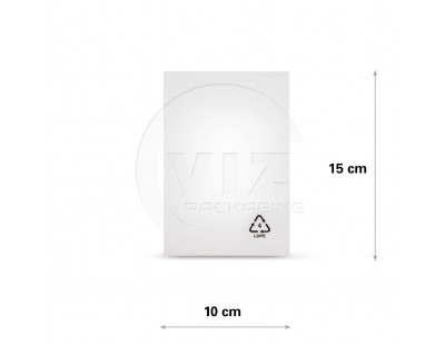 Plastic zakken 10x15cm vlak transparant LDPE 50my - 1000x PE Folie & Krimpfolie