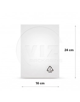 Plastic zakken 16x24cm vlak transparant LDPE 50my - 1000x
