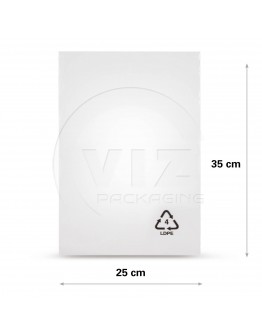 Plastic zakken 25x35cm vlak transparant LDPE 50my - 2000x