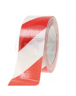 Floor marking tape DUCT red/white, 50mm/33m