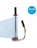 Foliedispenser FIXTOOLS® Chroom dubbel gelagerd 30-50cm Stretchfolie