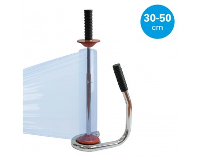 Foliedispenser FIXTOOLS® Chroom dubbel gelagerd 30-50cm Stretchfolie