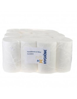 Handtuchrolle FIX-HYGIENE Mini coreless cellulose, 120m - 12 Rollen
