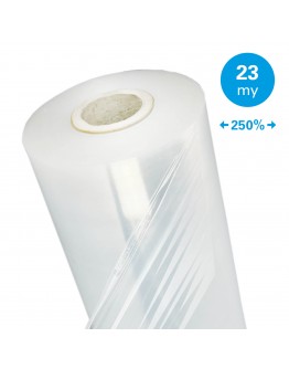 Machine stretch film 250% Powerstretch transparent 23µm / 50cm / 1.500m