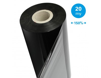 Maschinenstretchfolie 150% Standard schwarz 20µm / 50cm / 1.700m Stretchfolien