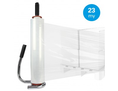 Stretchfolie handrollen 23my / 50cm / 300m Stretchfolie
