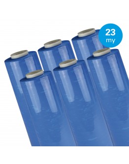 Stretchfolie blauw handrol 23µ / 50cm / 300mtr 