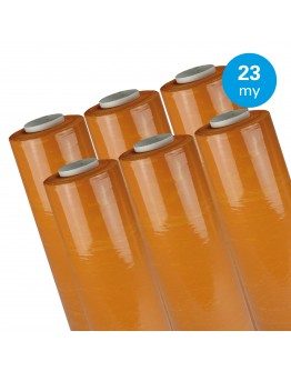 Stretchfolie Oranje 23µ / 50cm / 270mtr handrollen