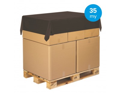 Paletten Abdeckblätter- LDPE schwarz 150 x 180cm, 35µ PE Folien