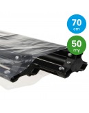 Buisfolie 50 micron, 70cm breed, rol 390mtr Buisfolie