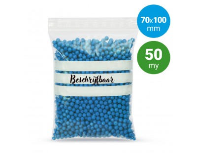 Grip Seal Bags 70x100mm writable PE Film 