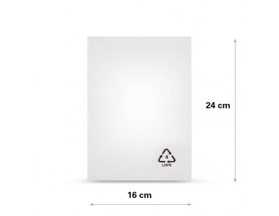 Flachbeutel LDPE, 16x24cm, 25my PE Folien