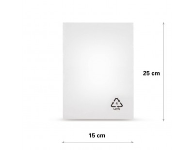 Flachbeutel LDPE, 15x25cm, 50my  PE Folien