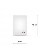 Flat poly bags LDPE, 08x12cm, 50my PE Film 