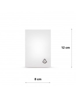 Flat poly bags LDPE, 08x12cm, 50my