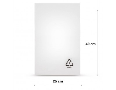Flachbeutel LDPE, 25x40cm, 50my - 2000x PE Folien