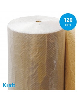 Luftpolsterfolie Kraftpapier 120cm x 100mtr