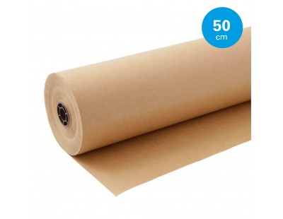 Natronkraft Packpapier 50cm, Rolle 12.5kg Kartons, Welppape & Papier