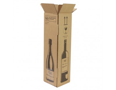 Weinversand Karton 1 Flasche 105x105x420mm Weinversandkartons