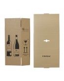 Weinversand Karton 2 Flaschen 204x108x368mm Weinversandkartons