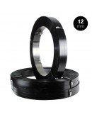 Verpackungsstahlband Packenwicklung 12/0,5mm Schwarzlackiert Umreifungenband