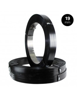 Staalband 19mm zwart AW