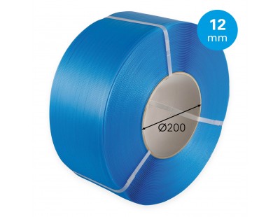 PP Band Blau 12mm/0.55mm/3000m Umreifungenband
