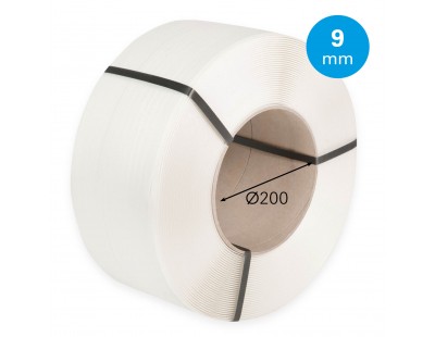 PP Band Weiß 9mm/0.55mm/4000m  Umreifungenband