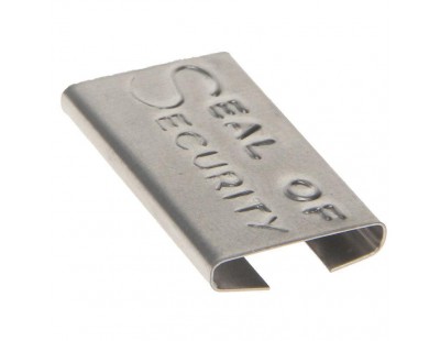 Verschlusshulsen Stahlband "Seal of Security"  13mm, 2000Stk. Umreifungenband