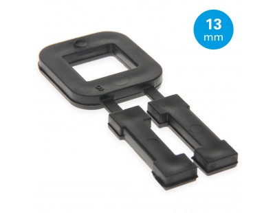 FIXCLIP Kunststoffschnallen 13mm Schwarz, 1000Stk. Umreifungenband
