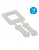 FIXCLIP Kunststoffschnallen 16mm Transparent 1000Stk Umreifungenband