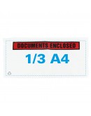 Lieferscheintashen "Documents enclosed" DL 1/3-A4 225x122mm 1.000 Stk. Etiketten - Aufkleber